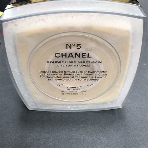 chanel body powder puff